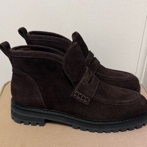 Madewell Dark Brown Suede Chukka Boots